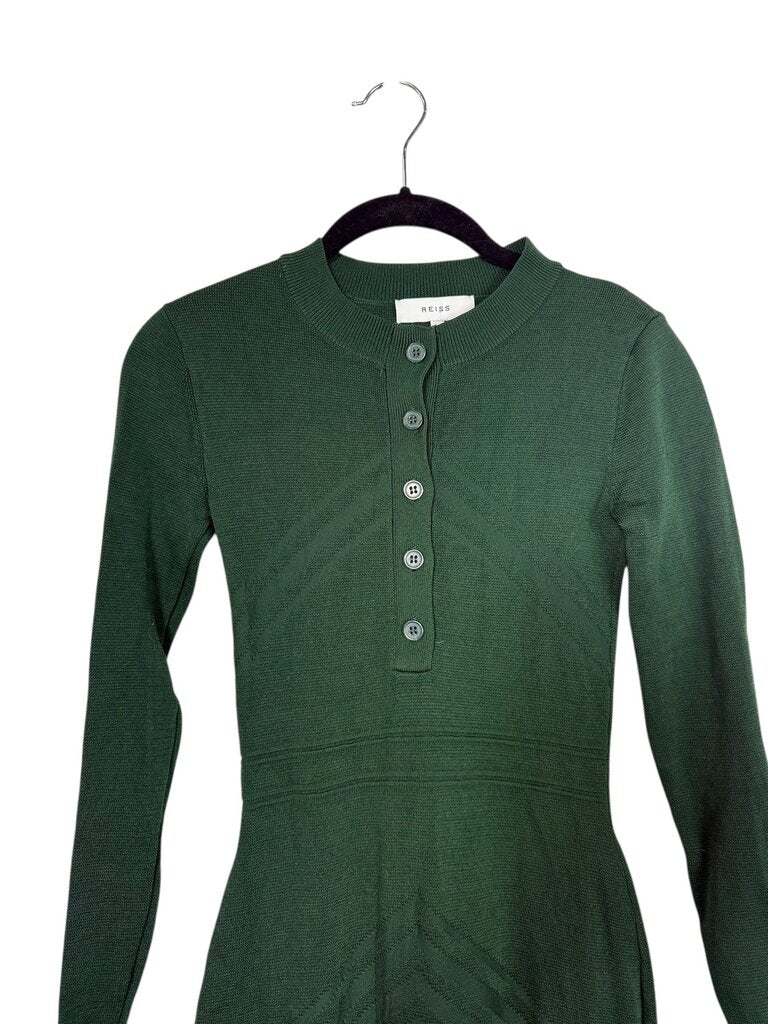 REISS FITTED KNIT DRESS