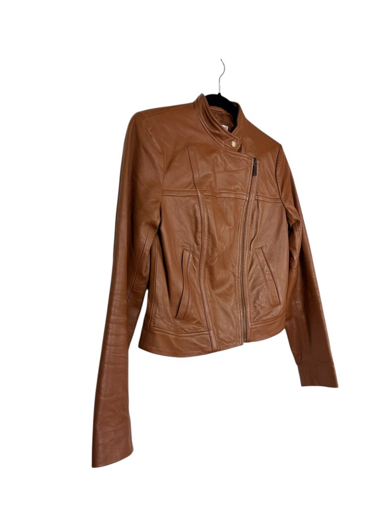MICHAEL MICHAEL KORS 100% LEATHER MOTO JACKET