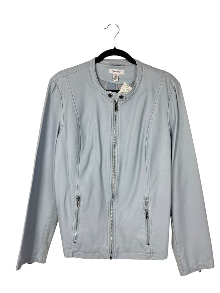 CALVIN KLEIN FAUX LEATHER JACKET