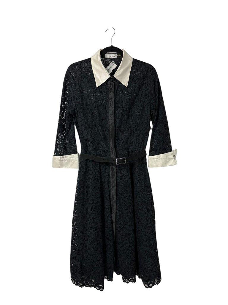 RICKIE FREEMAN FOR TERI JON LACE SHIRT DRESS