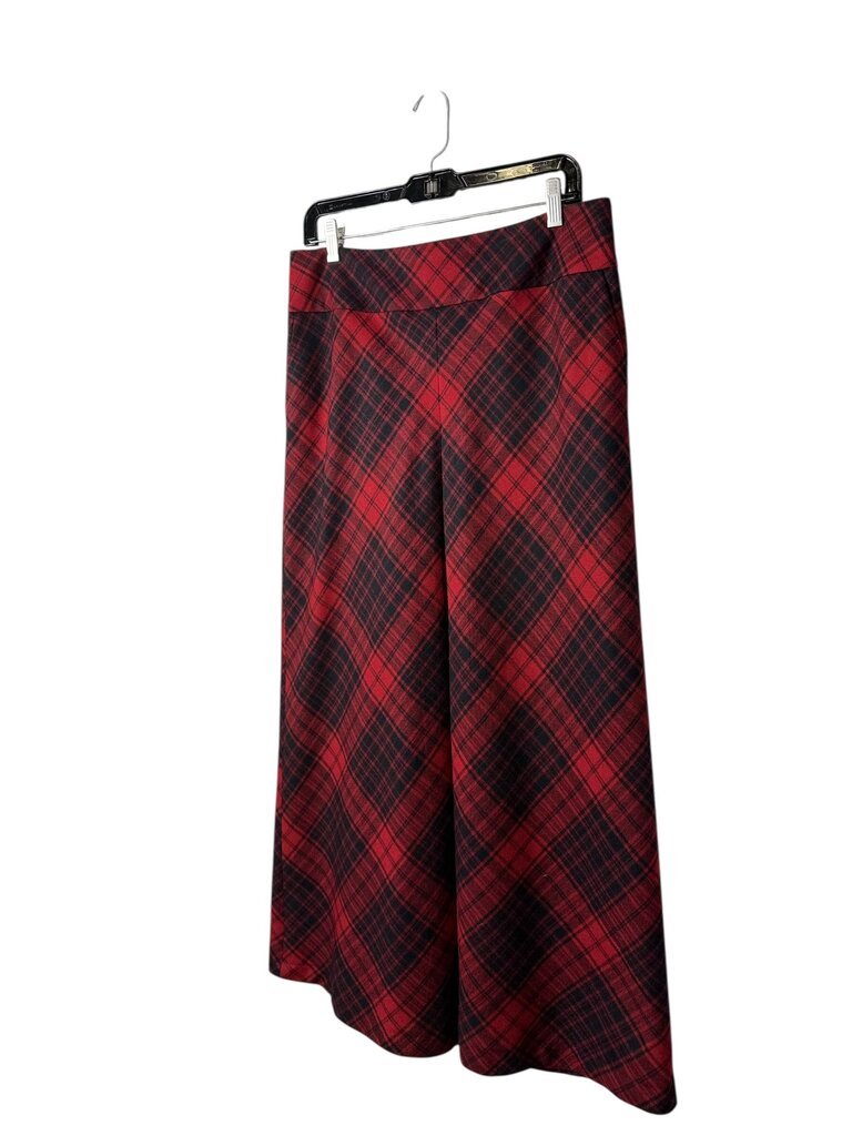TALBOTS PLAID WOOL BLEND MAXI SKIRT