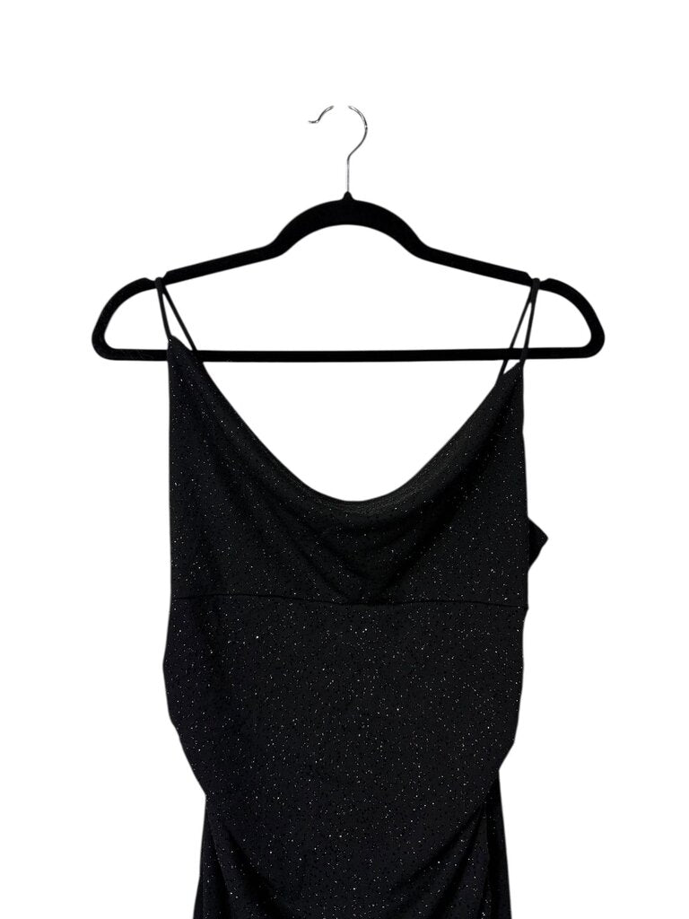 ALYN PAIGE SHIMMER COWL NECK DRESS