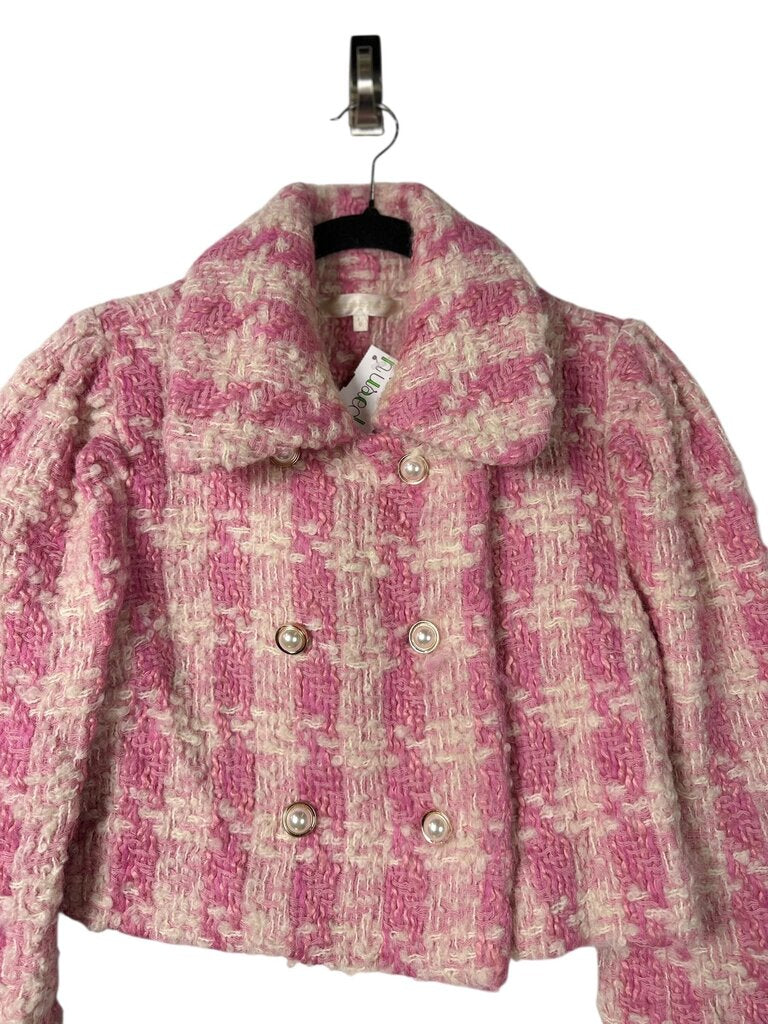 LOVESHACK FANCY TWEED PEARL JACKET