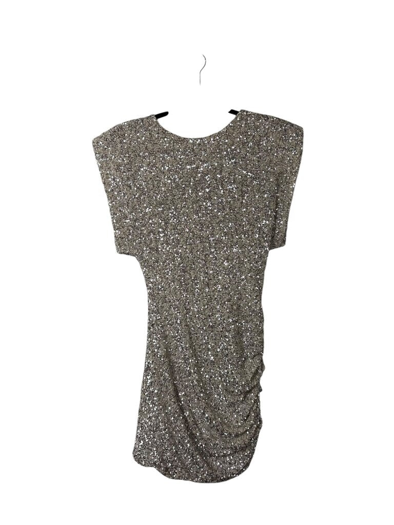 ZARA SEQUIN OPEN BACK FITTED DRESS