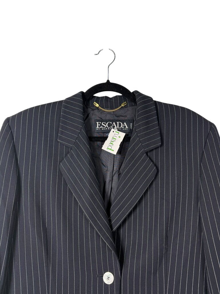ESCADA LINED PINSTRIPE BLAZER