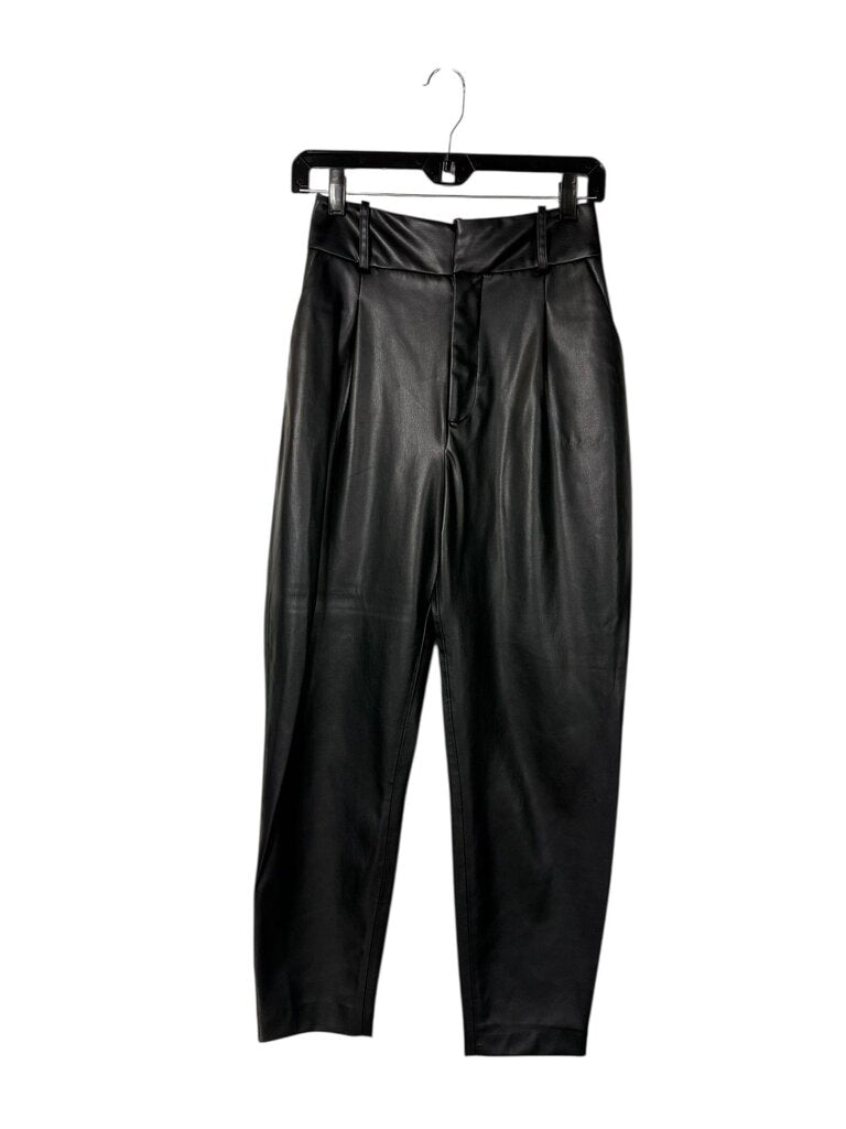 ZARA FAUX LEATHER TROUSERS