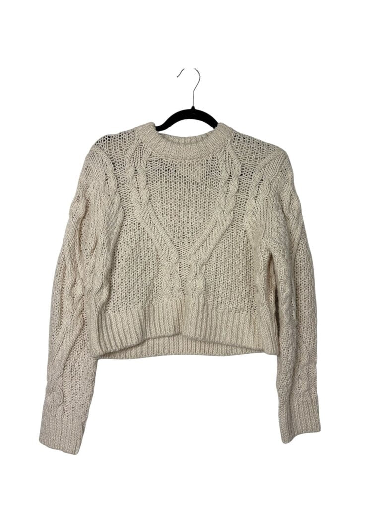 FRENCH CONNECTION CROPPED KNIT SWEATER