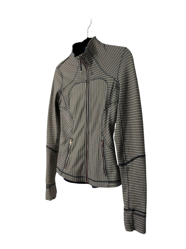 LULULEMON STRIPED ZIP UP JACKET