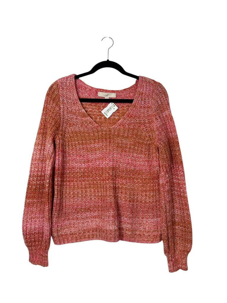 LOFT MULICOLOR KNIT SWEATER