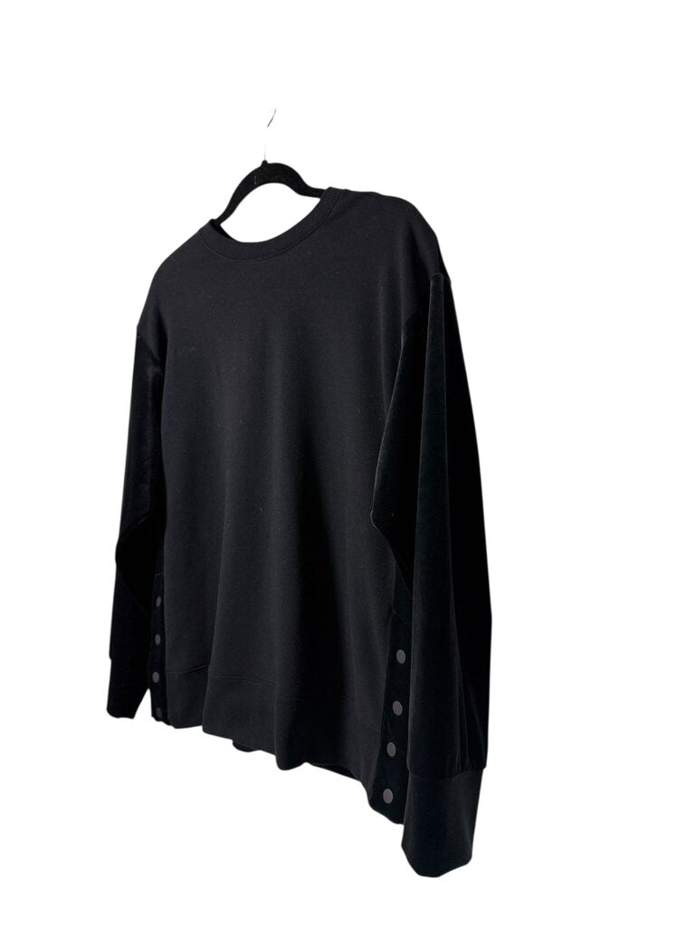 ATHLETA VELVET INSETS SWEATER