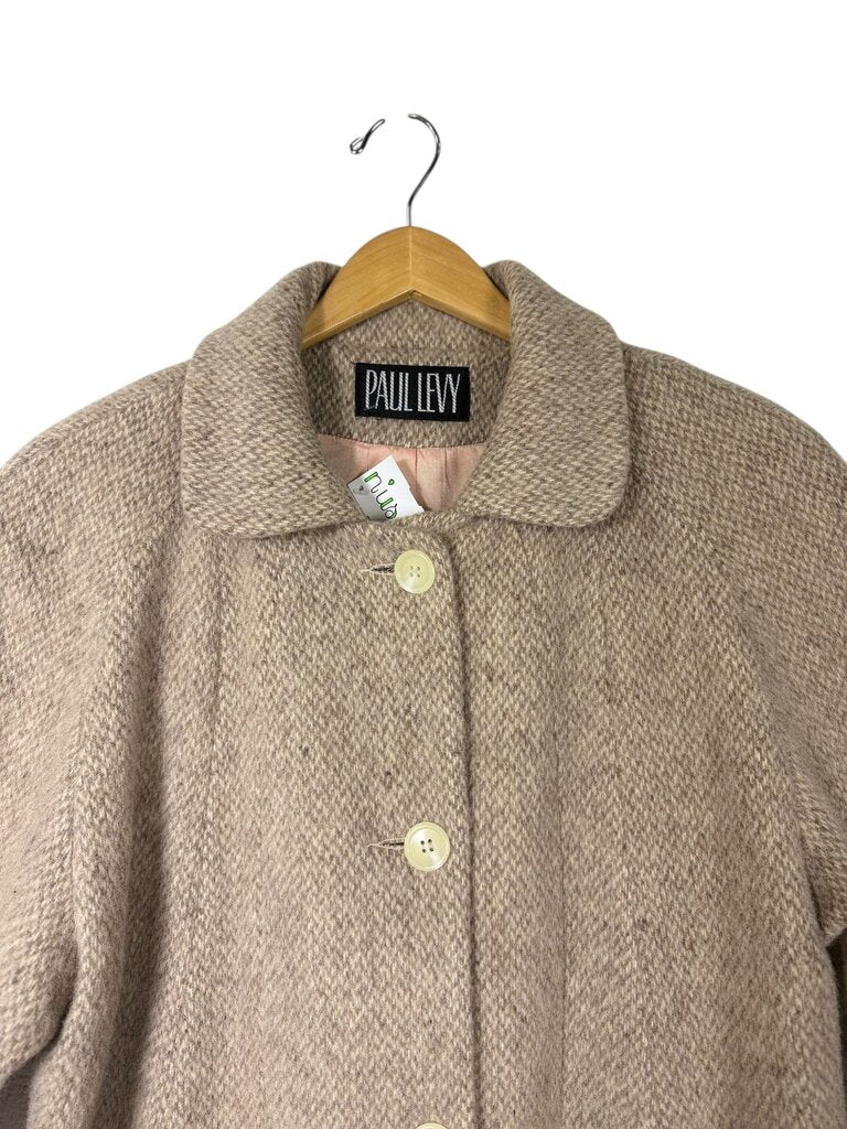 PAUL LEVY LINED WOOL COAT