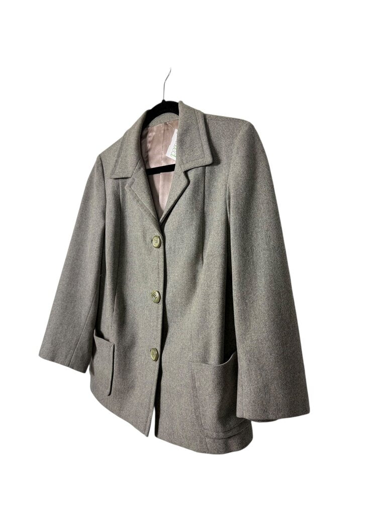 SATIN LINED WOOL JACKET