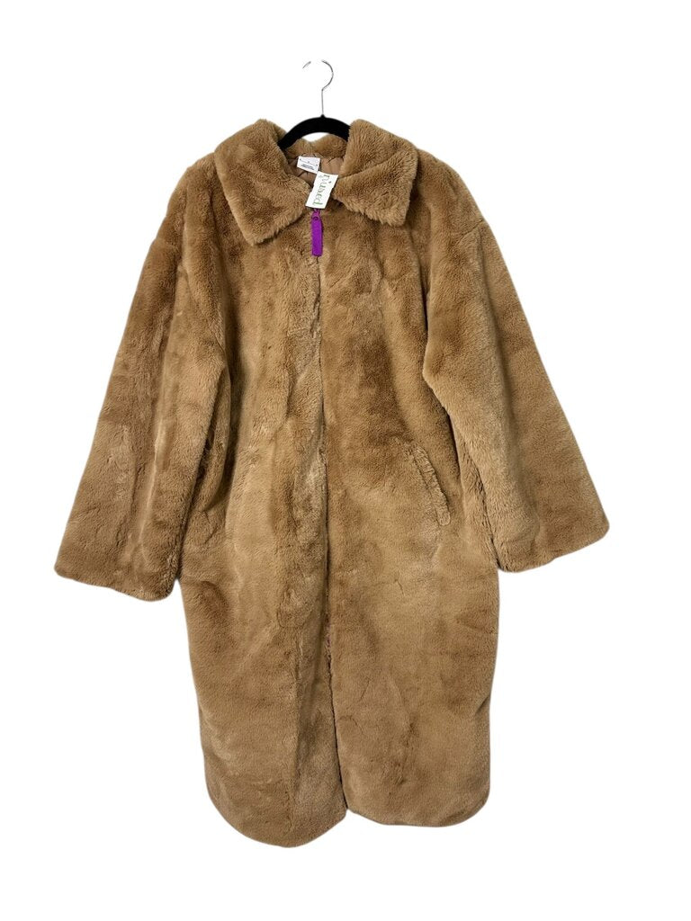 NIKE SWOOSH FAUX FUR COAT