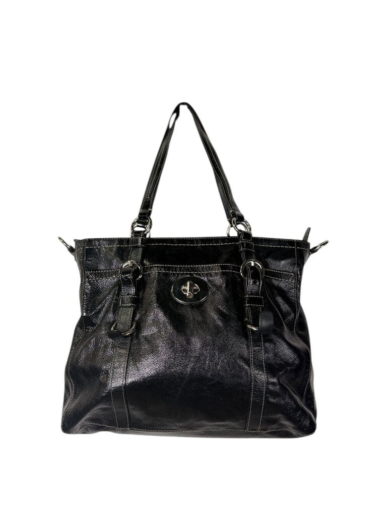COACH PATENT LEATHER SHOULDER BAG