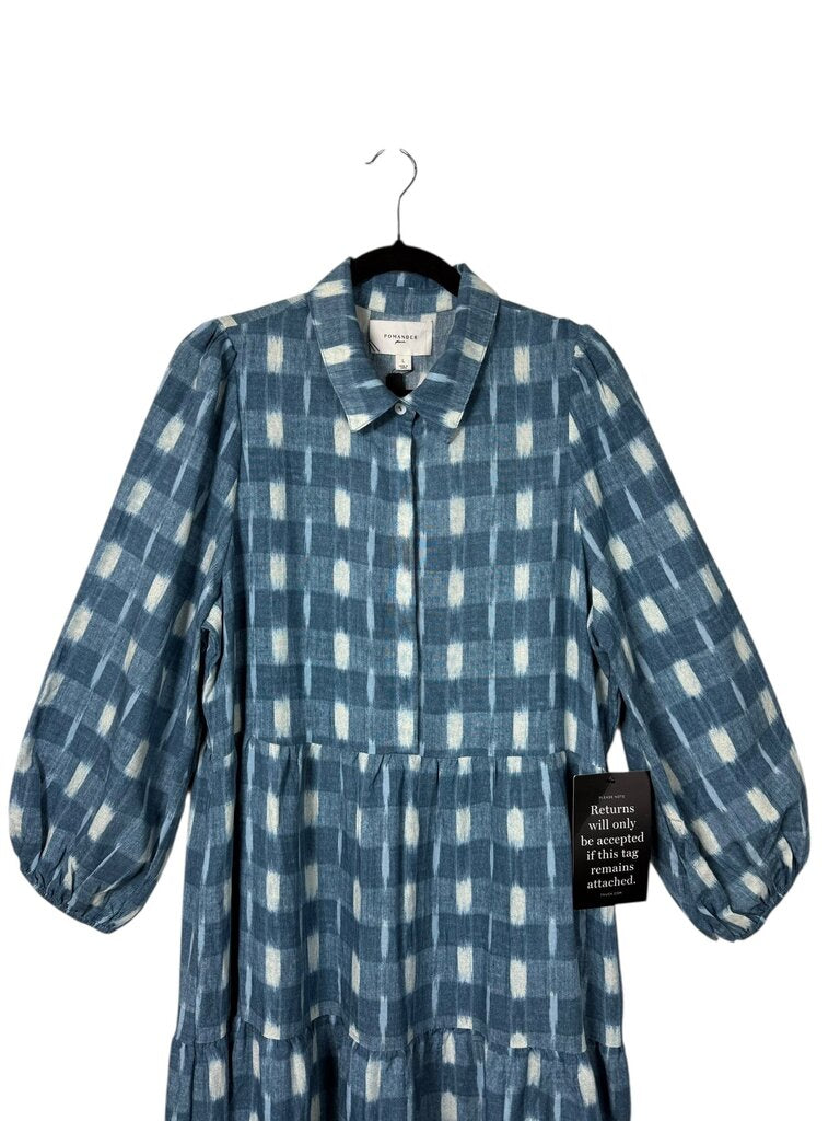 POMANDER PLACE PLAID MAXI DRESS