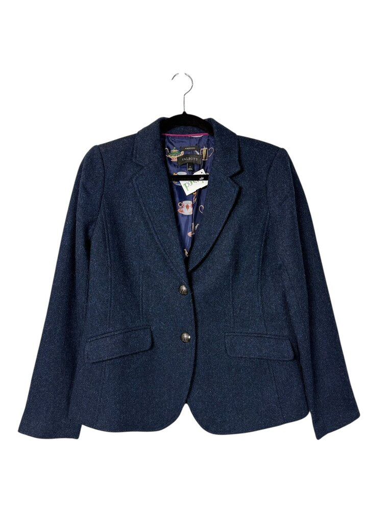 TALBOTS ABERDEEN HERRINGBONE BLAZER