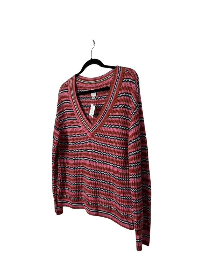 NIC + ZOE STRIPED KNIT SWEATER