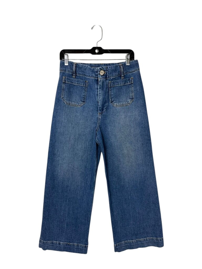 PILCRO WIDE LEG HIGH RISE JEAN