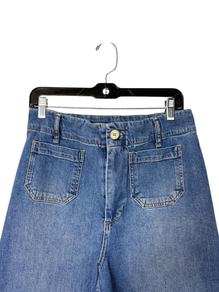 PILCRO WIDE LEG HIGH RISE JEAN