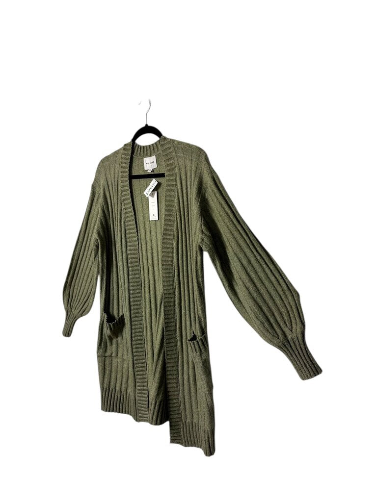 PINK ROSE LONG OPEN CARDIGAN