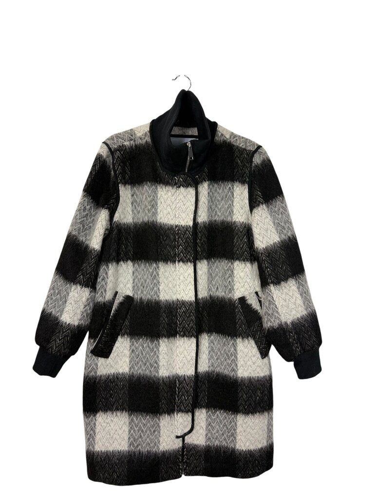 NVLT BUFFALO PLAID LONG COAT