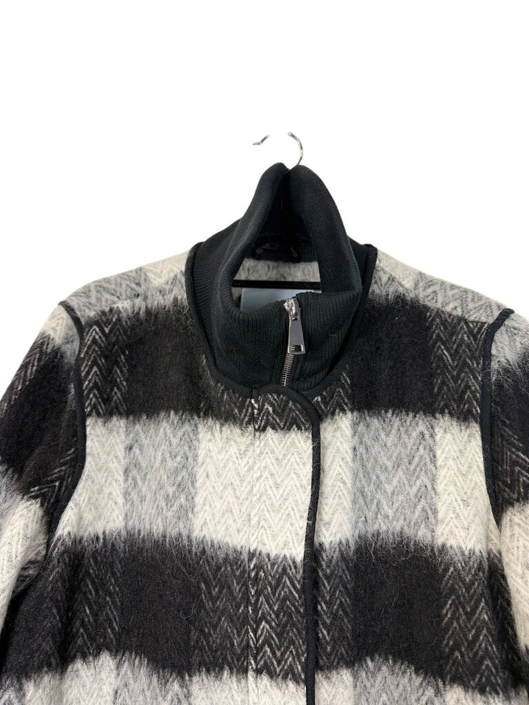 NVLT BUFFALO PLAID LONG COAT