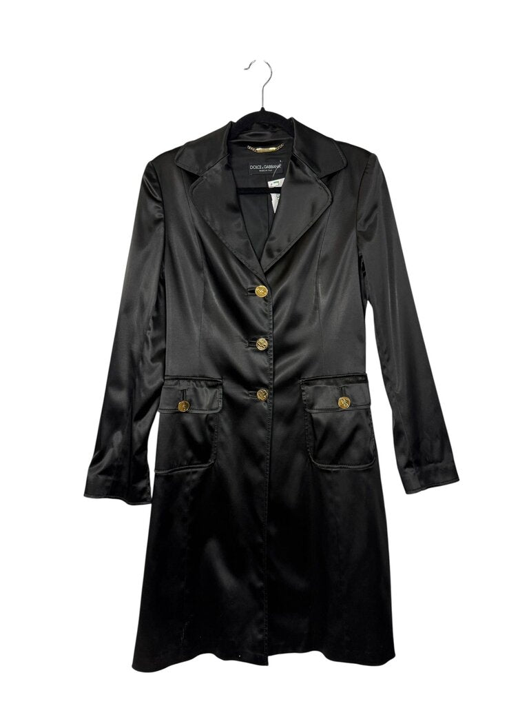 DOLCE & GABBANA SATIN CAR COAT