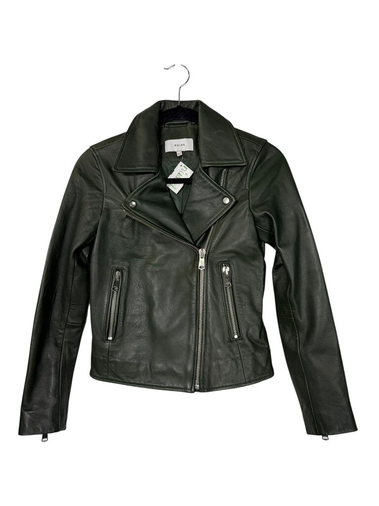 REISS LEATHER MOTO JACKET
