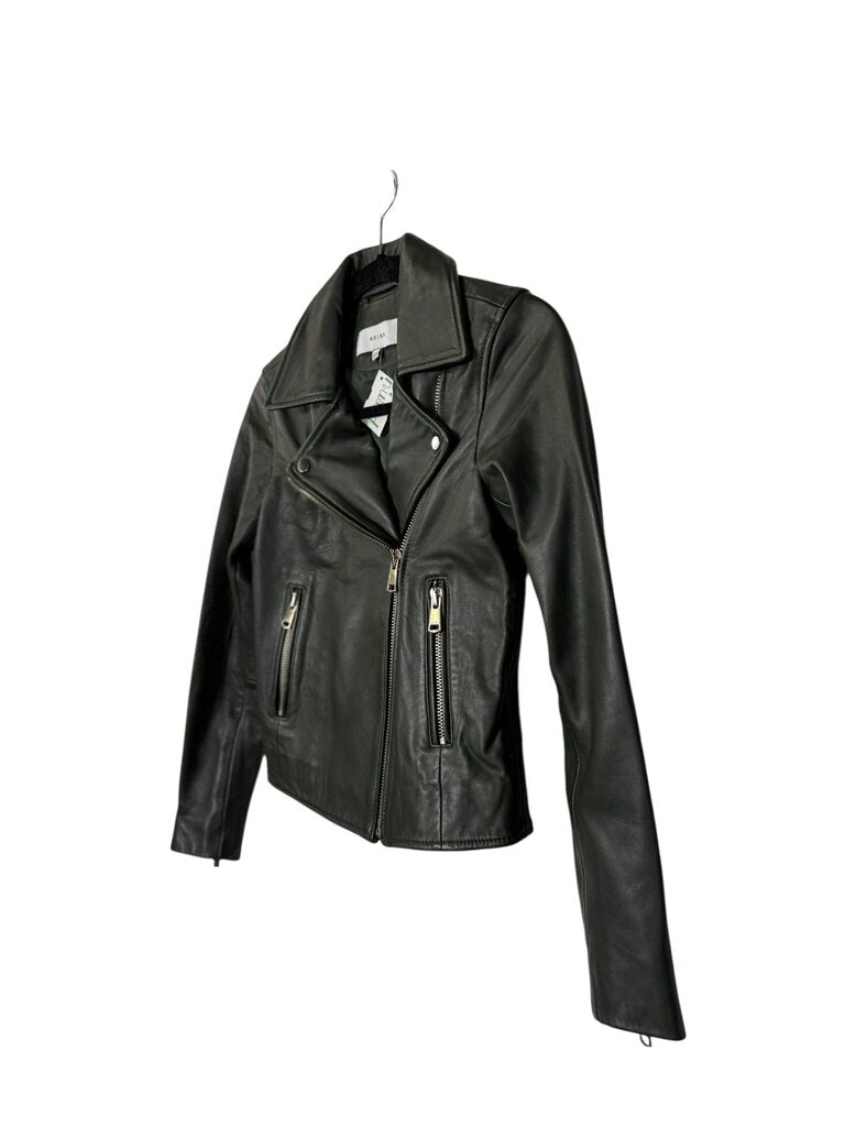 REISS LEATHER MOTO JACKET