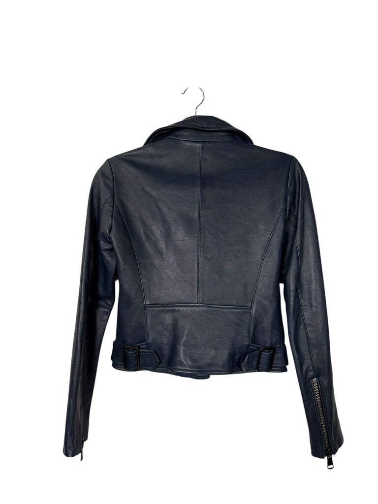 REISS LEATHER MOTO JACKET