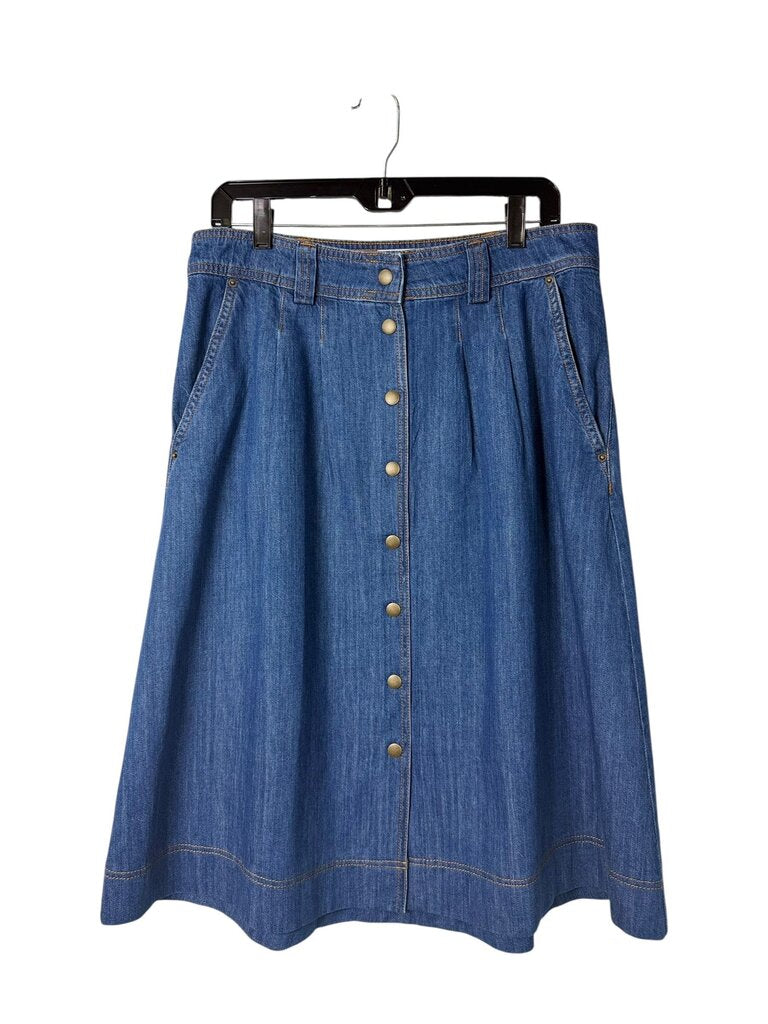 SEZANNE CLARINE DENIM MIDI SKIRT