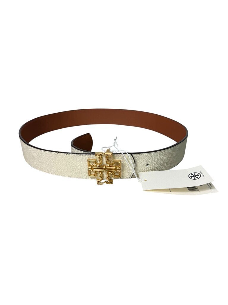 TORY BURCH PEBBLE LEATHER BELT