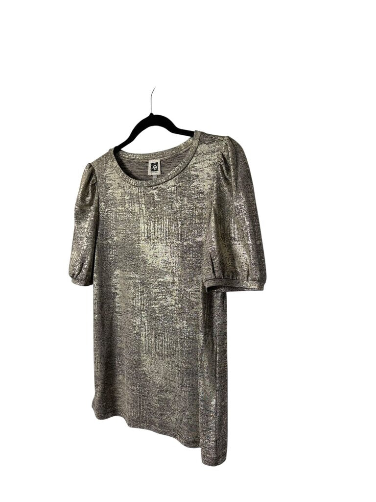 ANNE KLEIN METALLIC TOP