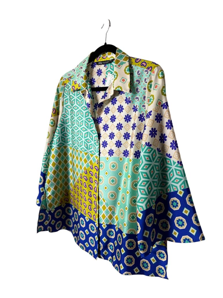 ZARA ABSTRACT PATTERN BUTTON DOWN