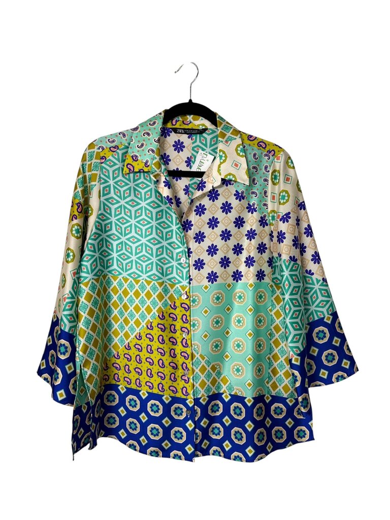 ZARA ABSTRACT PATTERN BUTTON DOWN