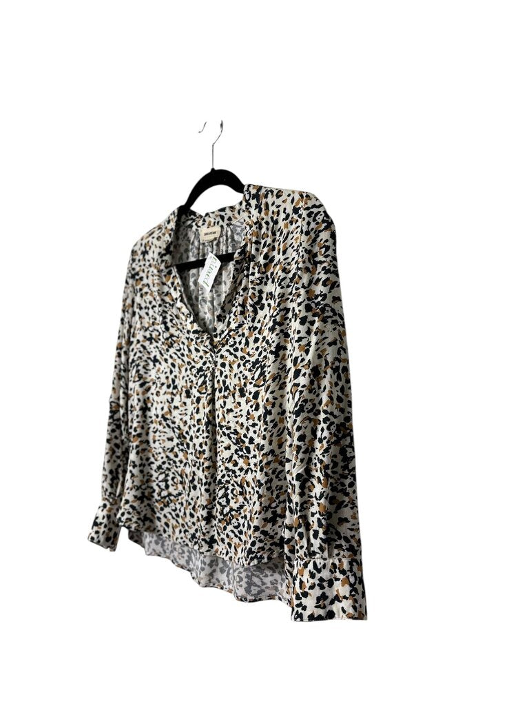 ZADIG & VOLTAIRE ANIMAL PRINT BLOUSE