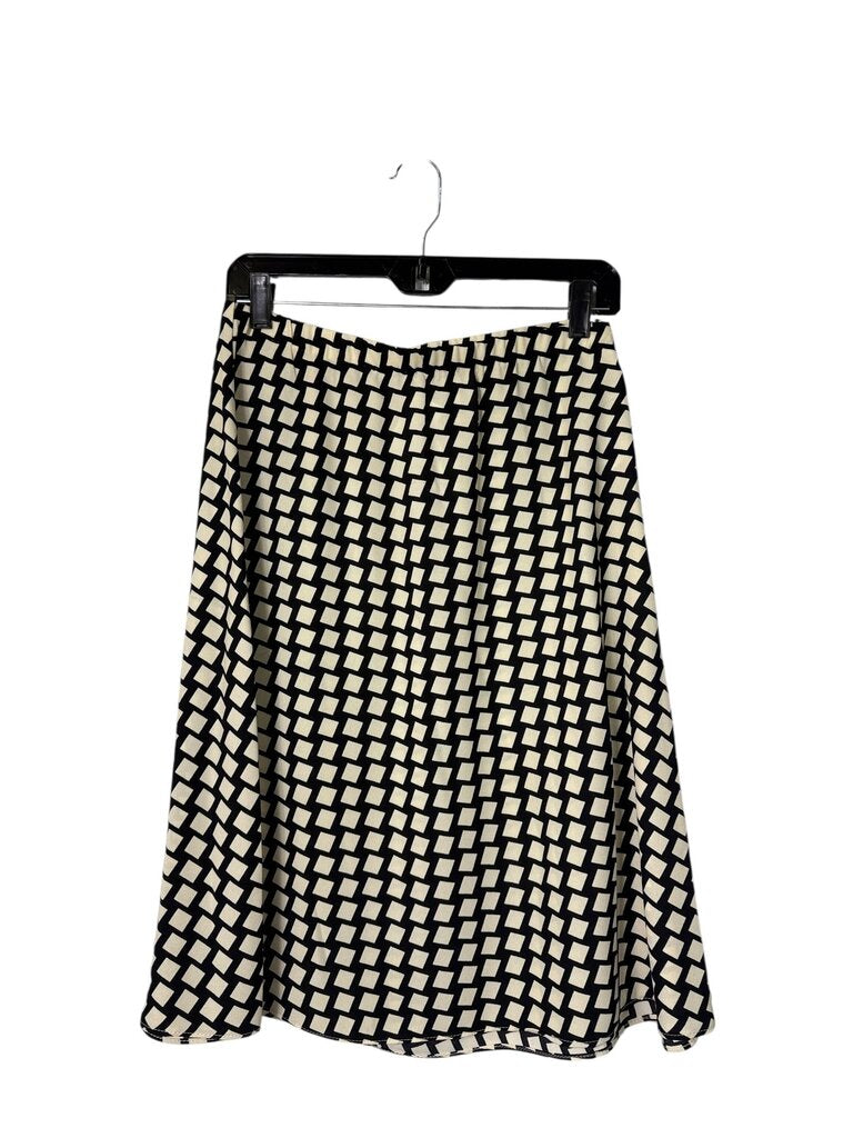 T TAHARI RECTANGLE PRINT SKIRT