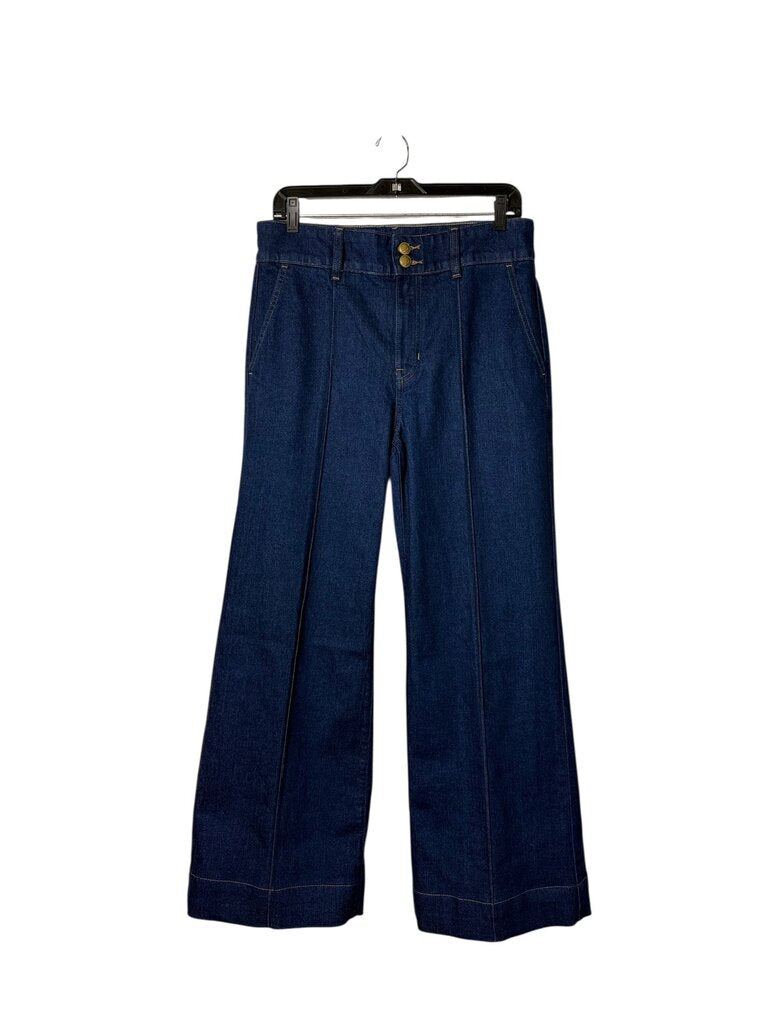 J. CREW WIDE LEG PLEATED JEANS