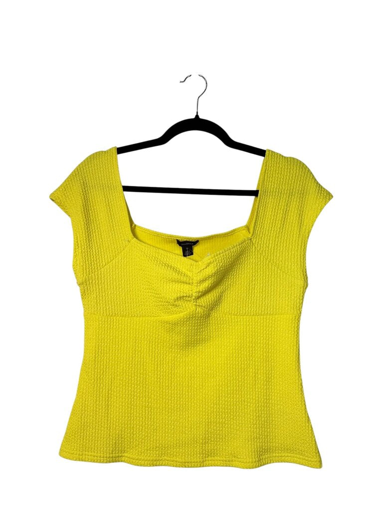 HALOGEN PINCHED NECKLINE TOP