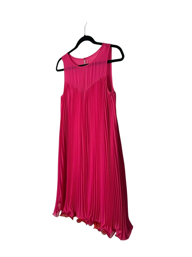 MAEVE CHIFFON PLEATED SHIFT DRESS