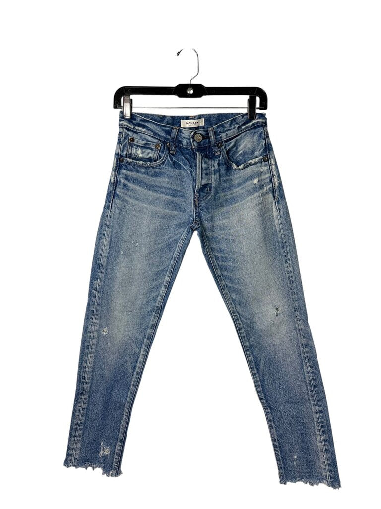 MOUSSY DISTRESSED SKINNY JEANS