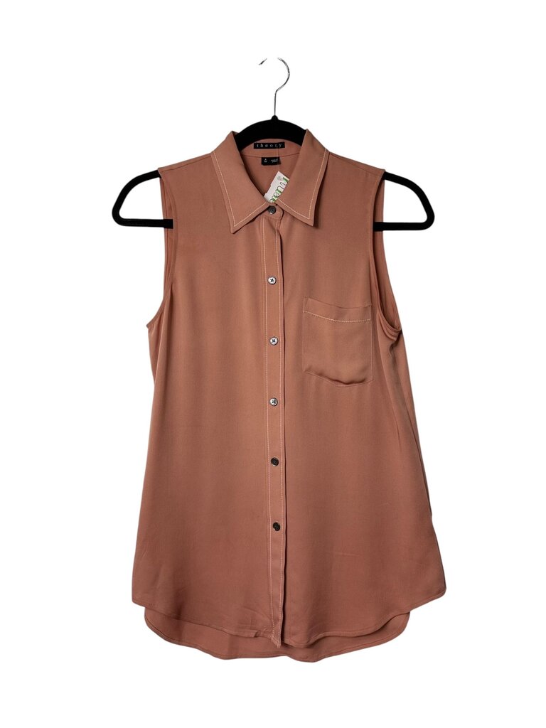 THEORY BUTTON BLOUSE