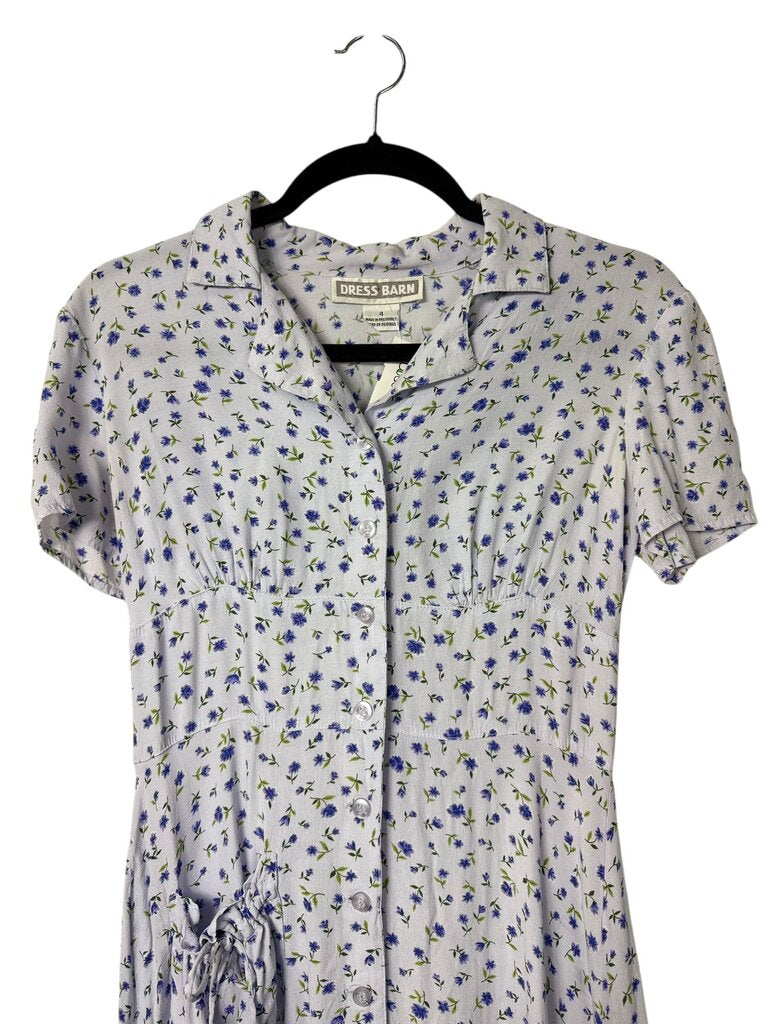 DRESSBARN FLORAL BUTTON DRESS