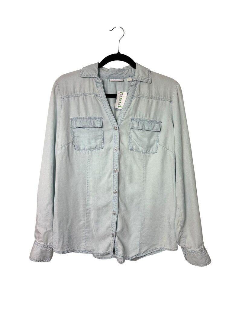 NEW YORK & COMPANY DENIM BUTTON DOWN