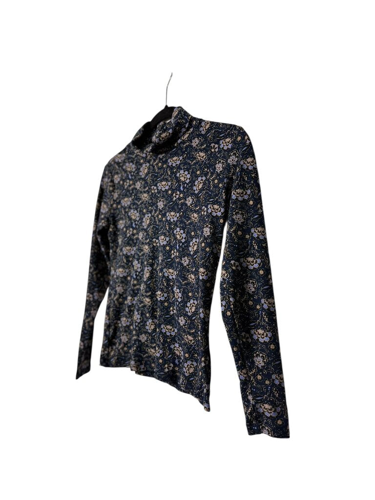 ANN TAYLOR FLORAL TURTLENECK