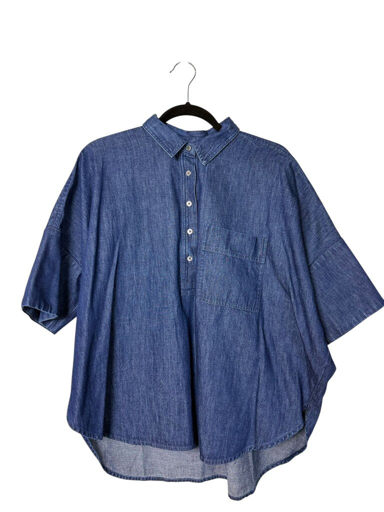 LOFT DENIM BUTTON SHIRT