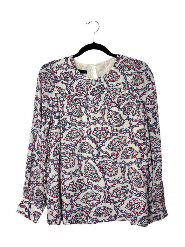 TALBOTS PAISLEY PATTERN BLOUSE
