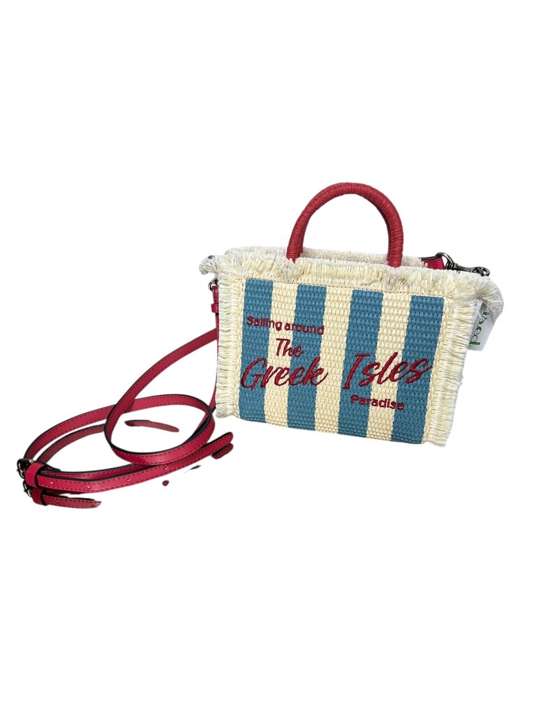 PATRICIA NASH STRAW SAILING CROSSBODY