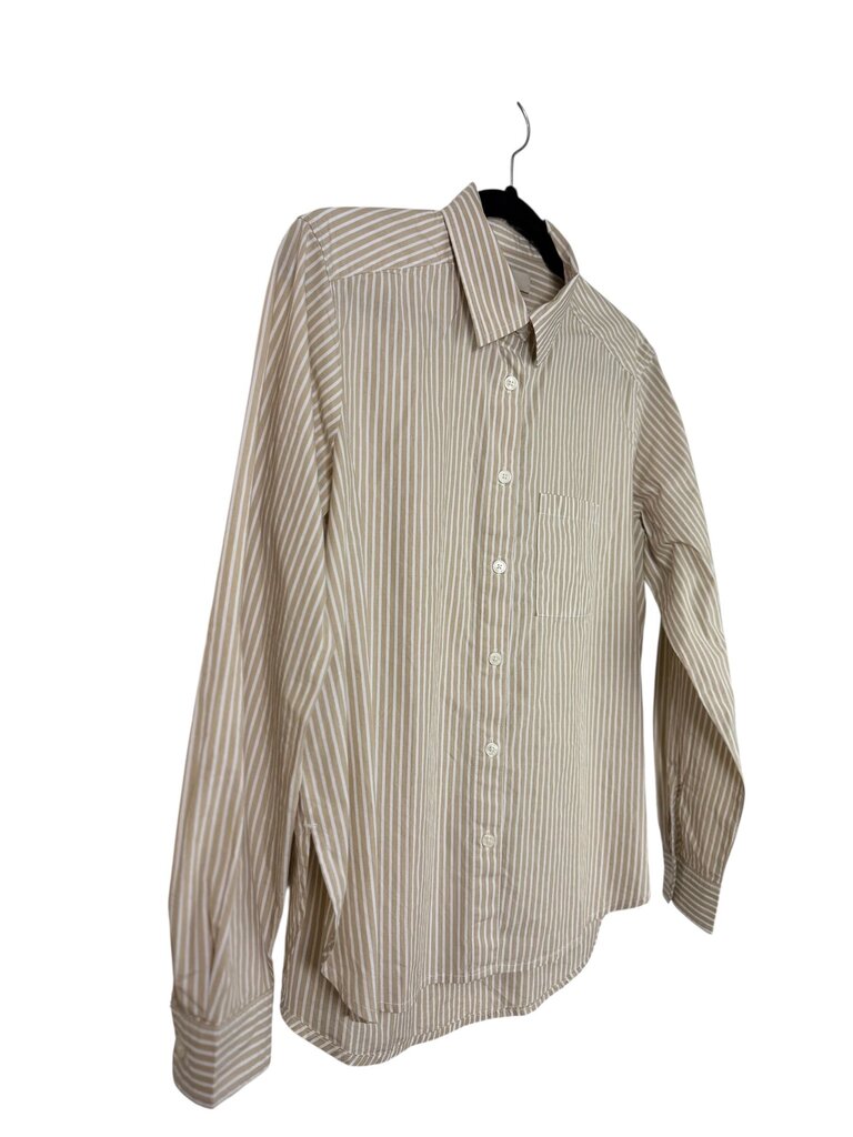 LOFT STRIPED COTTON BUTTON DOWN