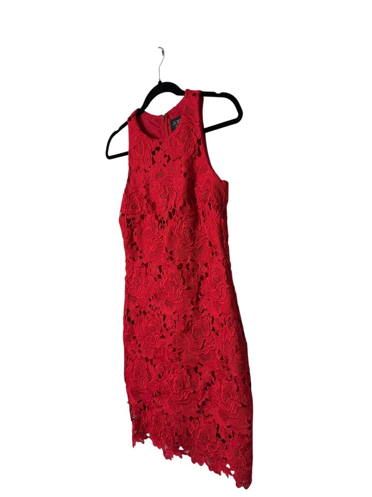 J. CREW LACE OVERLAY FITTED DRESS